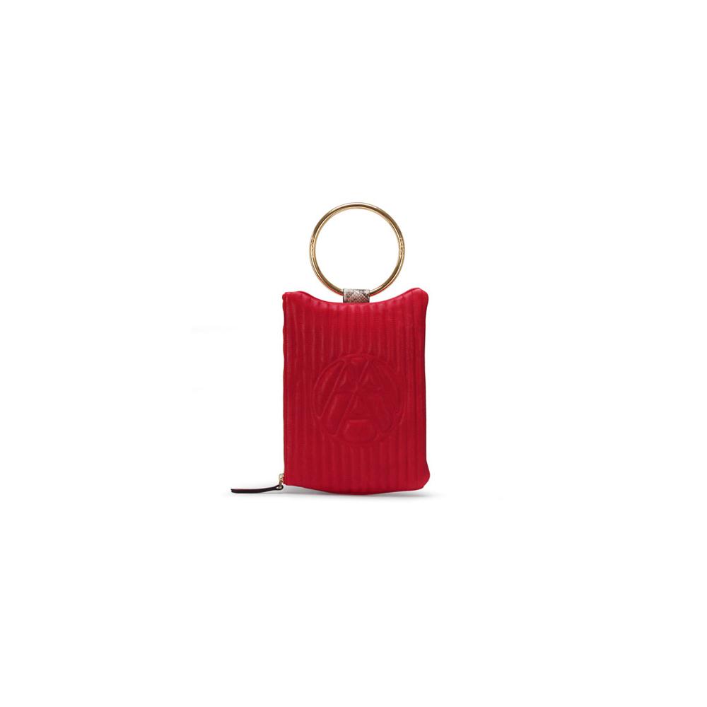 [ARAC.9] NUBI-LOGO CLUTCH_scarlet red