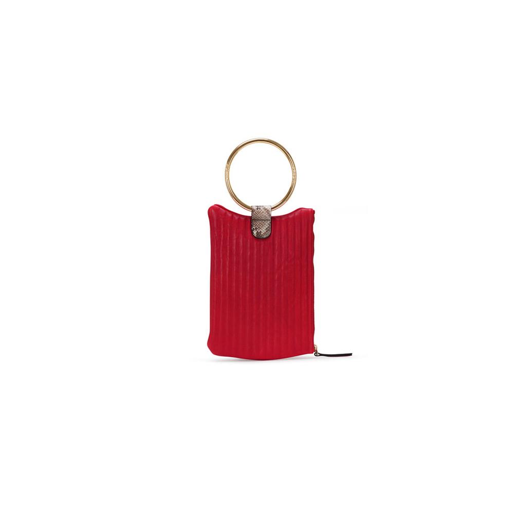 [ARAC.9] NUBI-LOGO CLUTCH_scarlet red