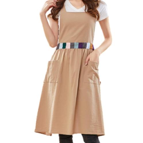 waist colored apron beige | Cafe apron, pretty apron, cotton apron, one-less.Luxury. Modern House, Summer.a pretty daycare centerBarista, kitchen, pocket, florist, kindergarten teacher, premium, Korea