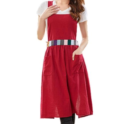 waist colored apron Wine | Cafe apron, pretty apron, cotton apron, one-less.Luxury. Modern House, Summer.a pretty daycare centerBarista, kitchen, pocket, florist, kindergarten teacher, premium, Korea