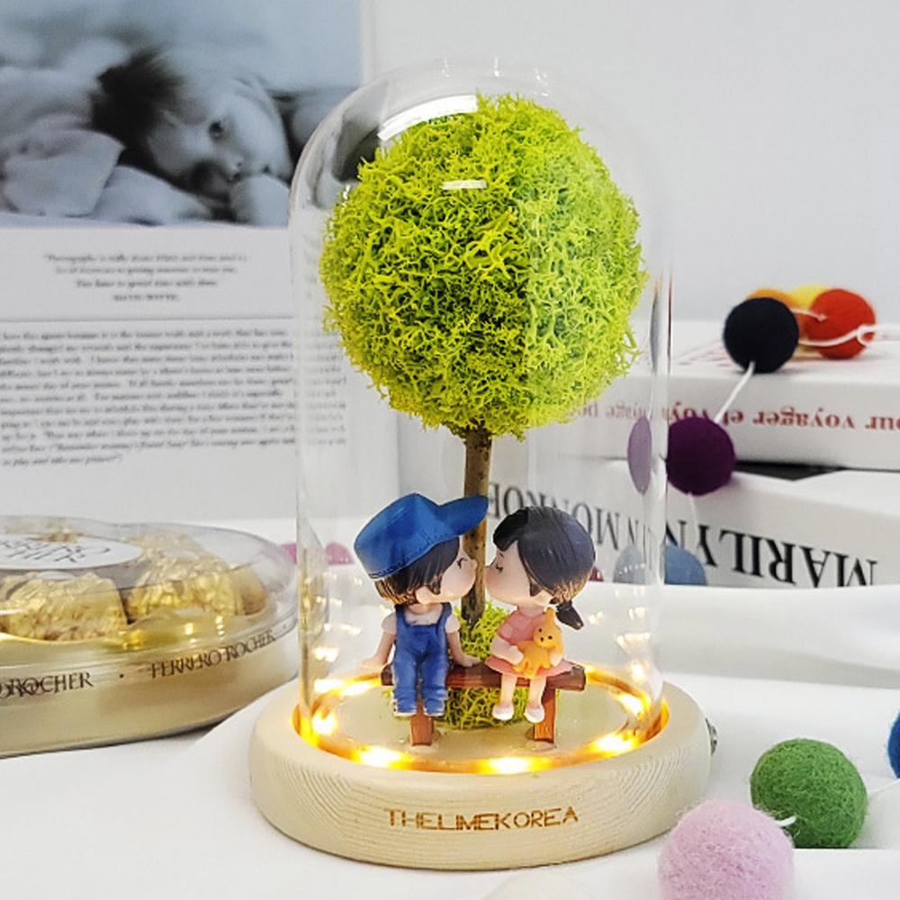 LED Sweet Glass Dome Mood Light Special Day Gift
