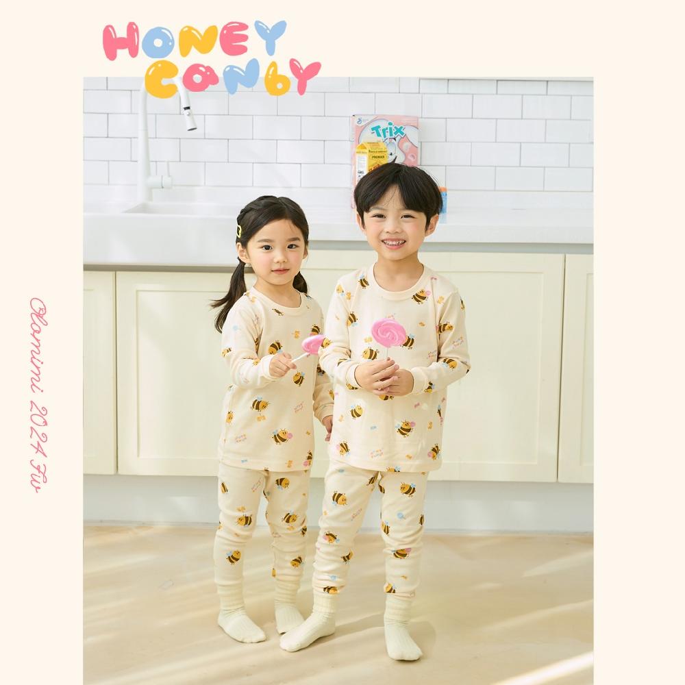 kids wear 30S 3/4 length modal <Honey Candy>