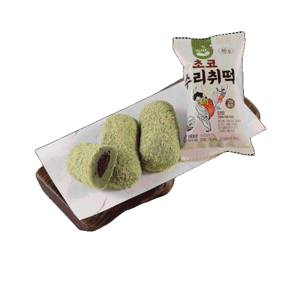 SRC Frozen Chocolate Glutinous Rice Cake Sprinkled with SURICHWI / Frozen Chocolate Mochi